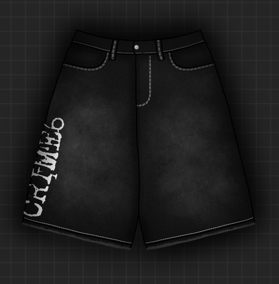 CRIME6 "FADED" JORTS