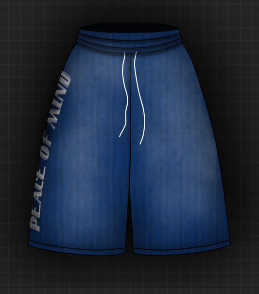 CRIME6 "FADED SLOGAN" SHORTS